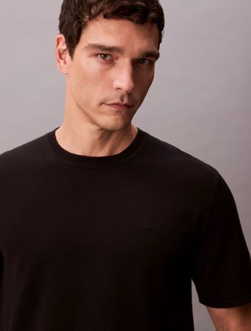 Calvin Klein - Áo tay ngắn dệt kim nam Supima Short Sleeve Jumper - 3