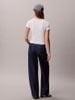 Calvin Klein - Quần Jean Dài Nữ Contrast Stripe Low Rise Baggy