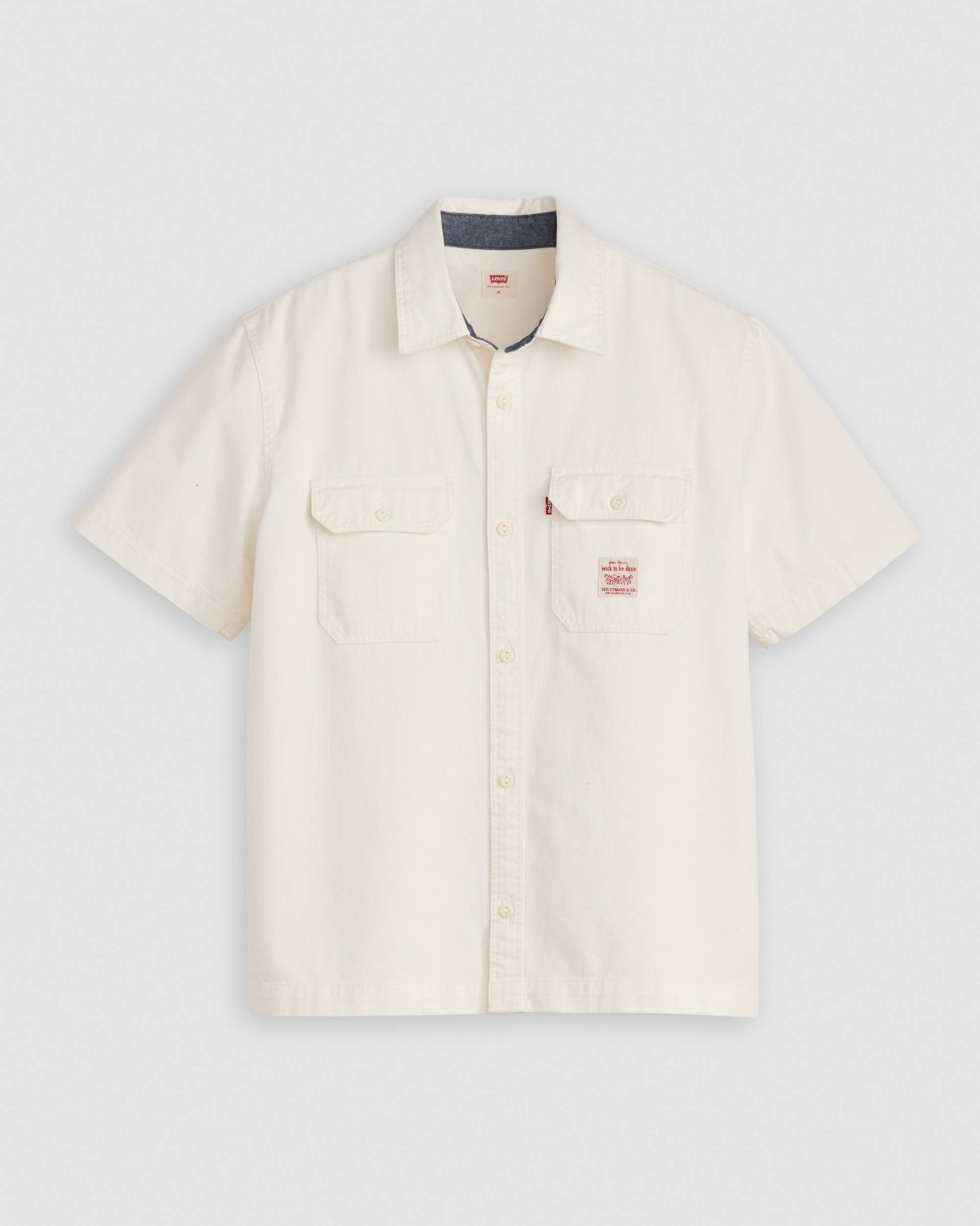 Levi's - Áo sơ mi tay ngắn nam Short-sleeve Dalton Workwear Shirt - White