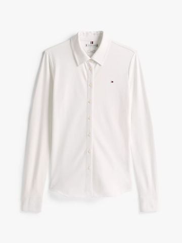 Tommy Hilfiger - Áo sơ mi tay dài nữ 1985 Slim Fit Pique Shirt