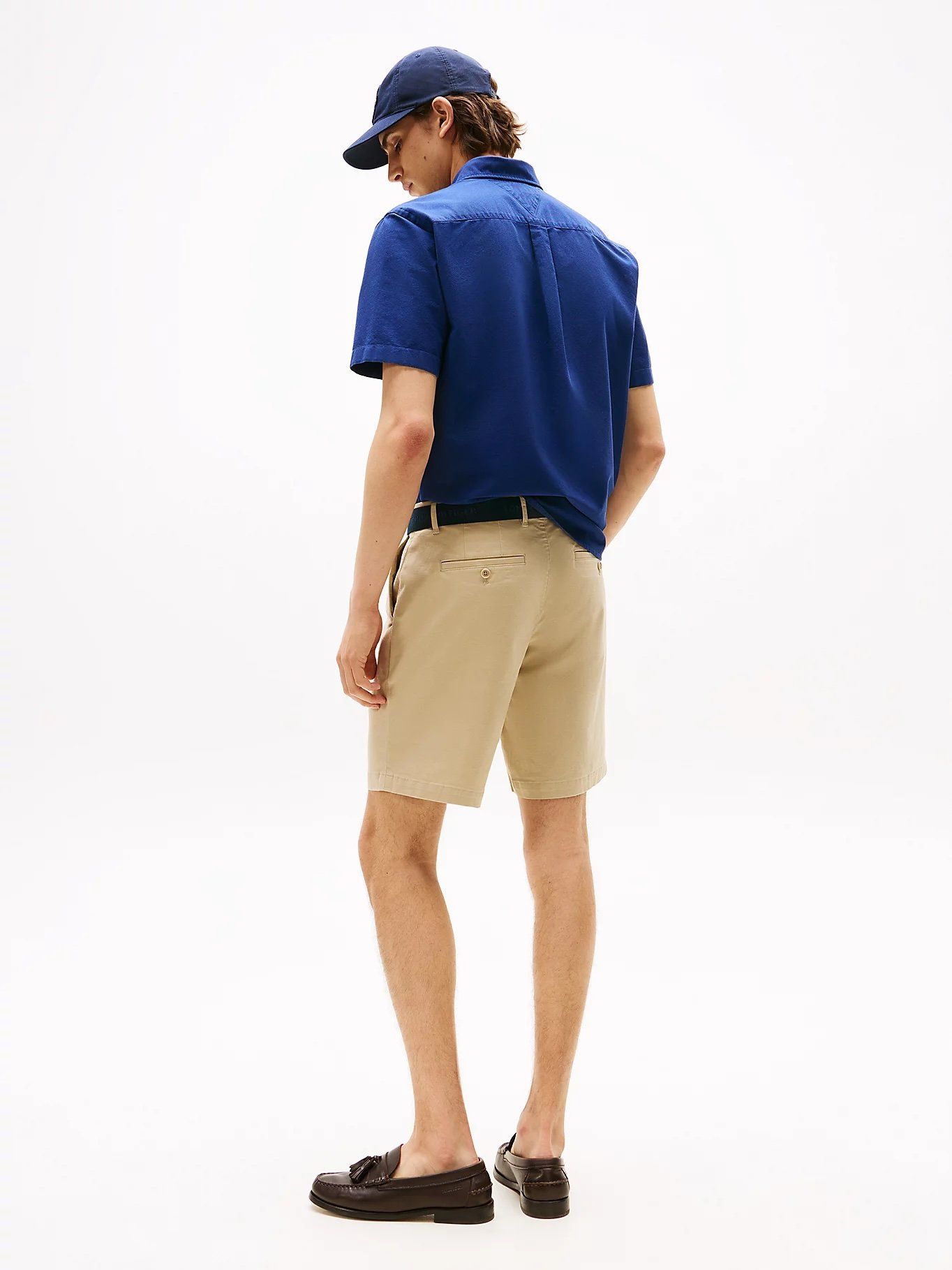 Tommy Hilfiger - Quần kaki ngắn nam Brooklyn Belted Slim Chino Shorts