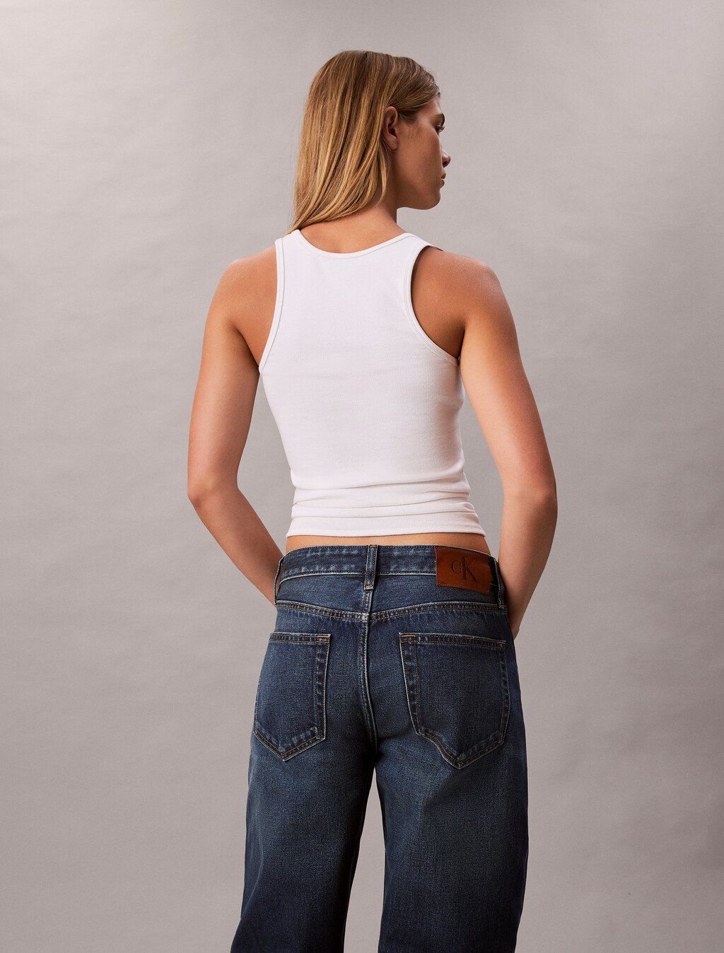 Calvin Klein - Quần jeans ống đứng nữ 90's Straight Jeans