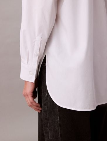 Calvin Klein - Áo sơ mi tay dài nữ Poplin Relaxed Shirt - 2