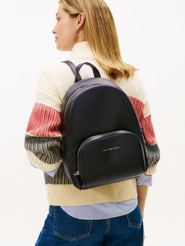 Tommy Hilfiger - Ba Lô Nữ Metallic Logo Pebble Grain Backpack