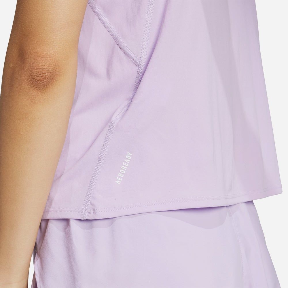 adidas - Áo thun ba lỗ chạy bộ Nữ Women's Adidas Adizero Essentials Running Tank - Purple