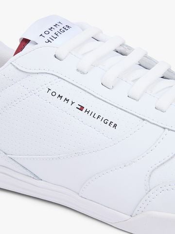 Tommy Hilfiger - Giày Sneakers Nam Contrast Heel Trainers With Leather