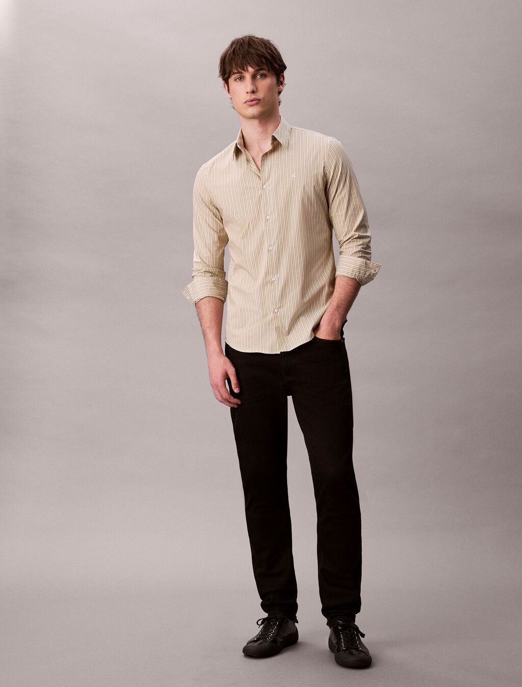 Calvin Klein - Quần jeans giữ ấm nam Slim Taper Thermal Jeans