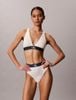 Calvin Klein - Áo Ngực Nữ Triangle Bralette - Graphic Monogram Microfibre Stretch