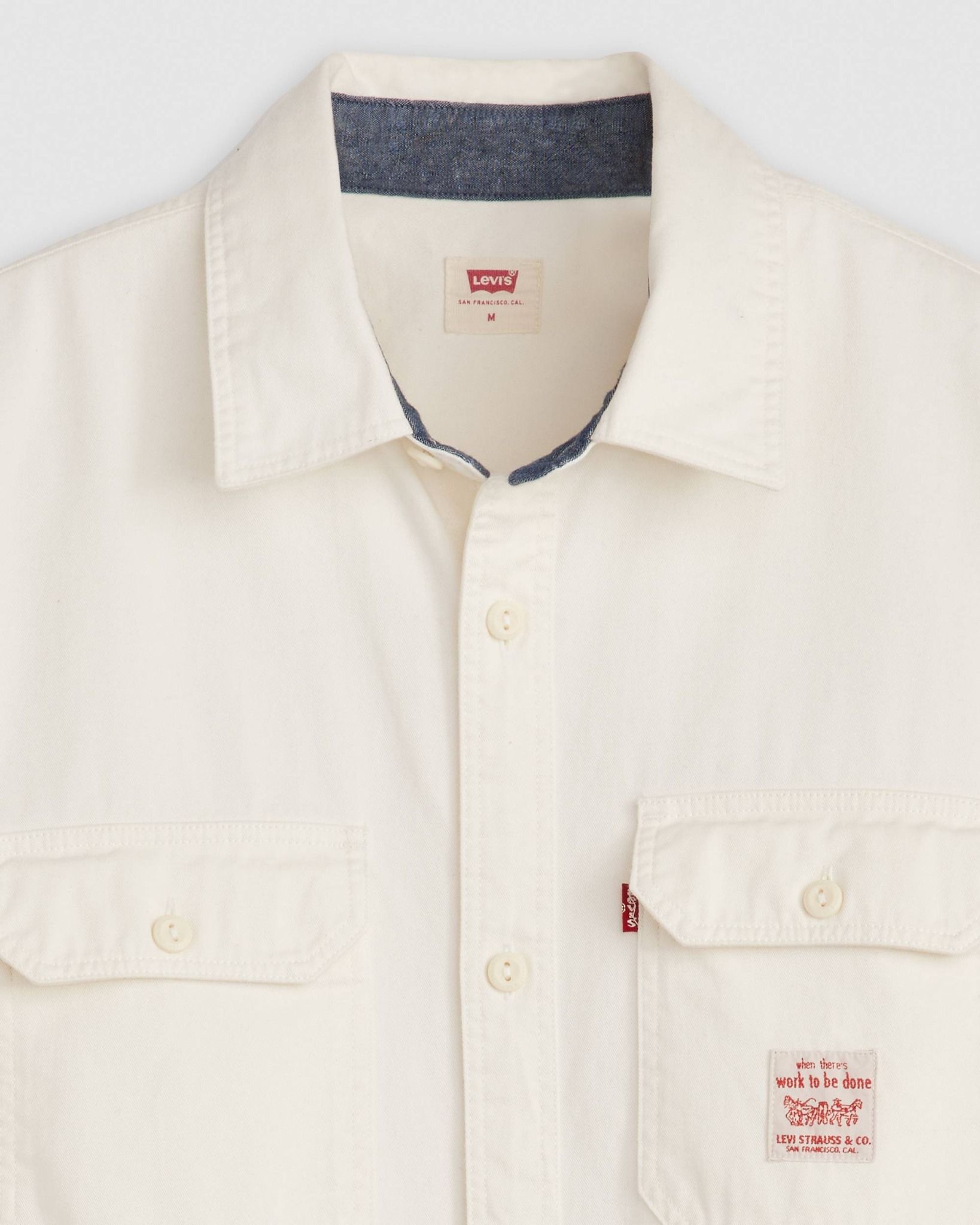 Levi's - Áo sơ mi tay ngắn nam Short-sleeve Dalton Workwear Shirt - White
