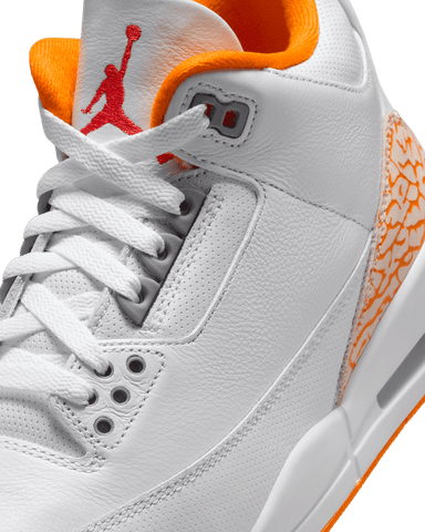 Nike - Giày Sneakers Nữ Air Jordan 3 White And Orange Peel