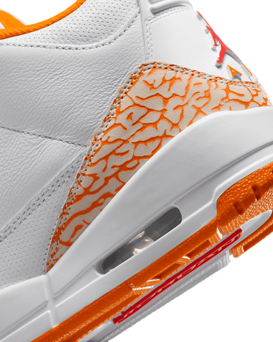 Nike - Giày Sneakers Nữ Air Jordan 3 White And Orange Peel