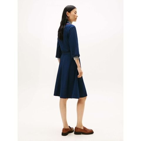 Tommy Hilfiger - Đầm nữ TH Buttoned Slim Polo Dress - 4