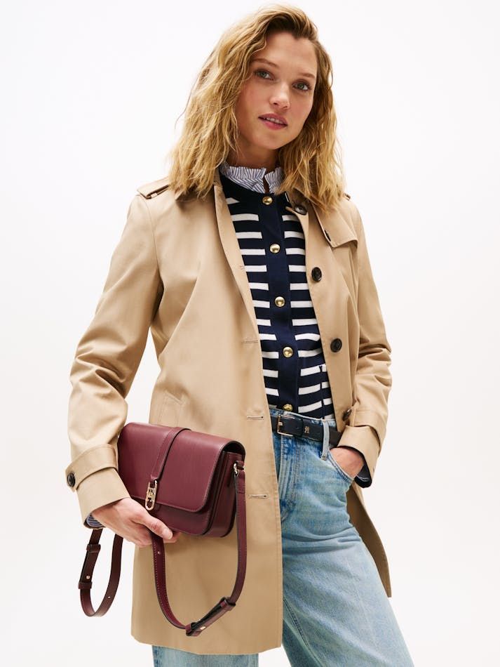 Tommy Hilfiger - Túi đeo chéo nữ TH Monogram Flap Crossbody Bag