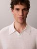 Calvin Klein - Áo Thun Có Cổ Nam Linen Blend Open Collar Polo Shirt