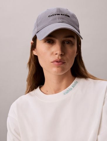 Calvin Klein - Áo Thun Tay Ngắn Nữ Cooling Cotton Jersey Relaxed Tee