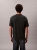 Calvin Klein - Áo thun thời trang nam Monogram Logo Stripe Relaxed T-Shirt