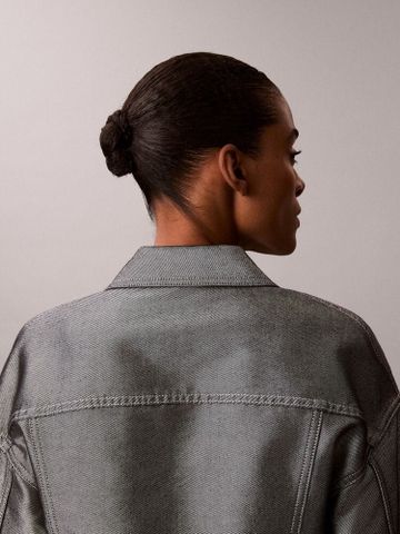 Calvin Klein - Áo Bomber Nữ Denim Bomber Jacket Denim Shin