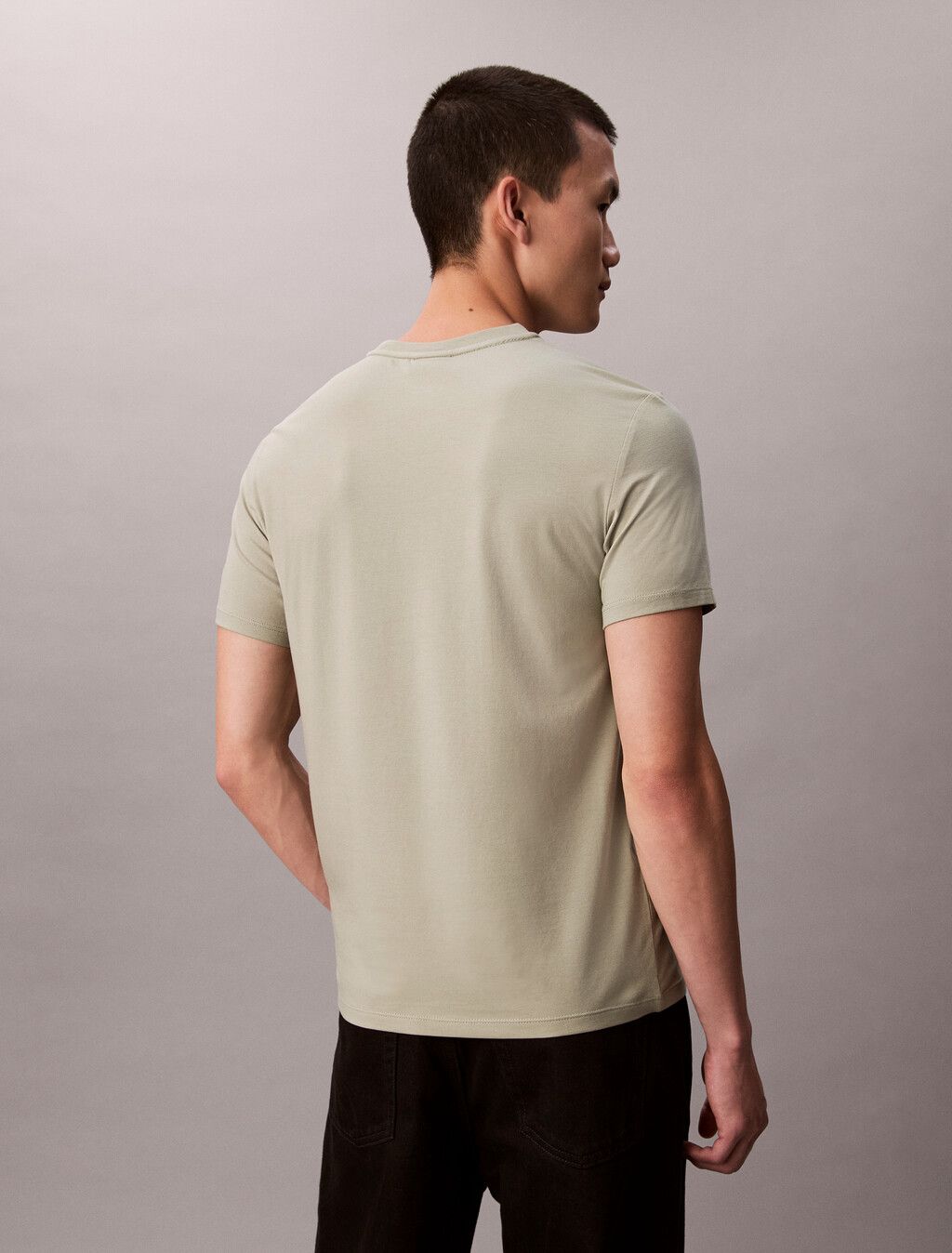 Calvin Klein - Áo thun thời trang nam Stretch Cotton Slim Tee