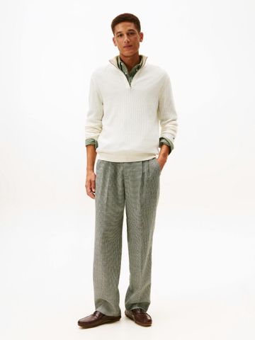 Tommy Hilfiger - Giày Thời Trang Nam Flag Plaque Leather Driver Shoes