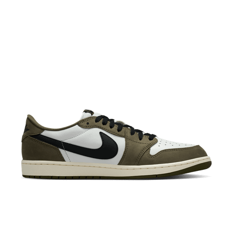 Nike - Giày Thời Trang Nam Air Jordan 1 Low OG Medium Olive and Summit White