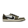 Nike - Giày Thời Trang Nam Air Jordan 1 Low OG Medium Olive and Summit White