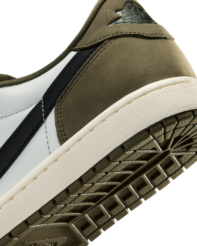Nike - Giày Thời Trang Nam Air Jordan 1 Low OG Medium Olive and Summit White