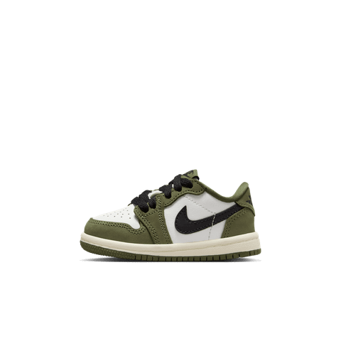 Nike - Giày Thời Trang Nam Air Jordan 1 Low OG Medium Olive and Summit White