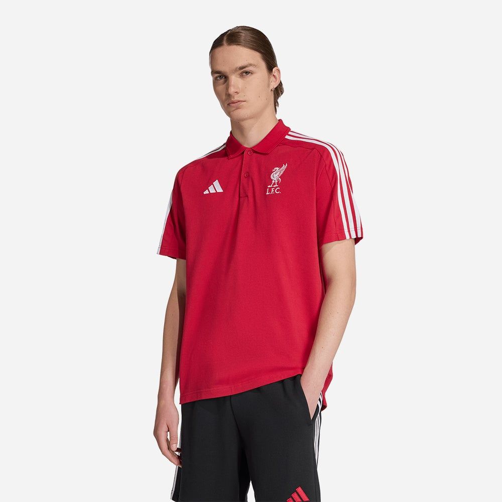 adidas - Áo thun đá banh Nam Men's Adidas Liverpool Dna Polo - Red