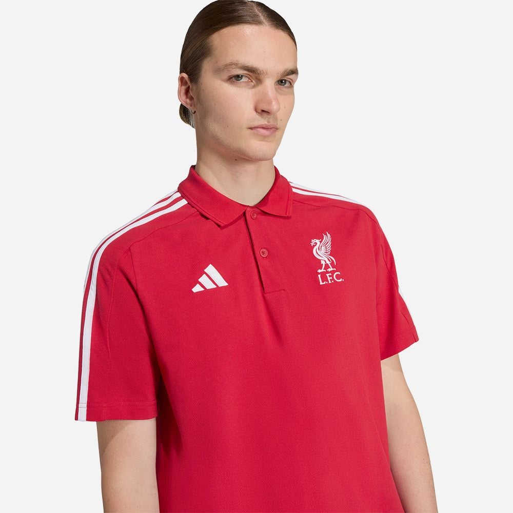 adidas - Áo thun đá banh Nam Men's Adidas Liverpool Dna Polo - Red