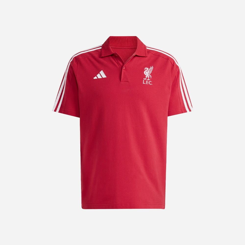 adidas - Áo thun đá banh Nam Men's Adidas Liverpool Dna Polo - Red