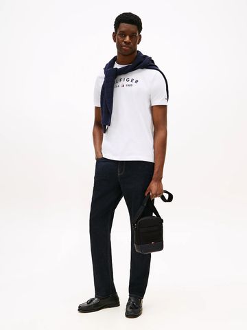 Tommy Hilfiger - Túi đeo chéo nam Metal Logo Travel Crossbody Reporter Bag