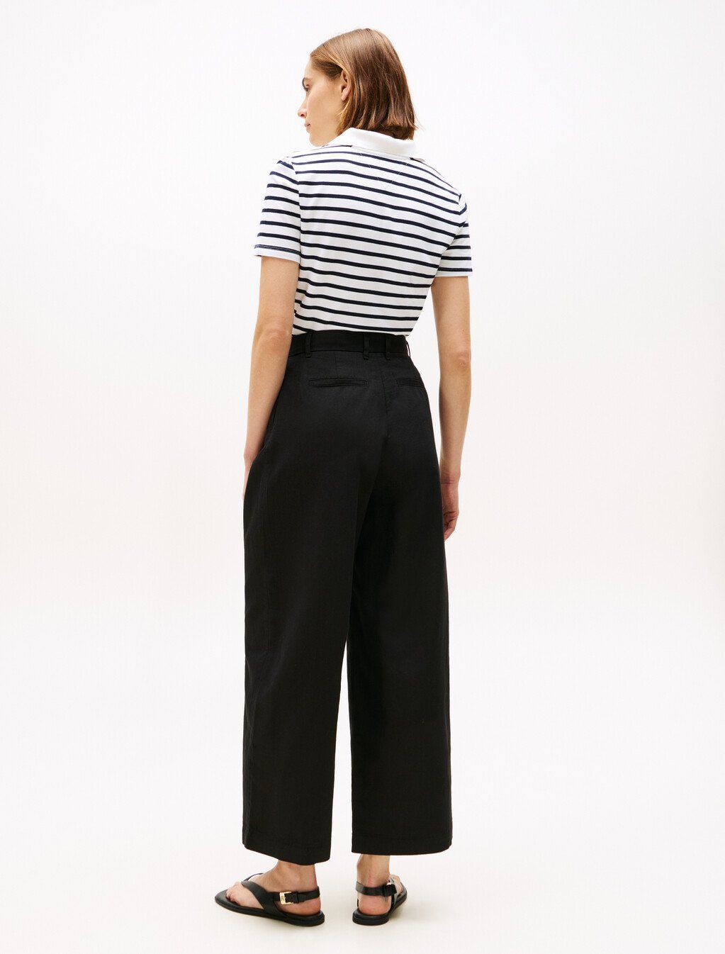 Tommy Hilfiger - Quần tây ống rộng nữ Asia Fit Tencel Linen Wide Leg Pant