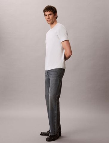 Calvin Klein - Áo Thun Tay Ngắn Nam Slim Sleek Double Knit Monogram Tee