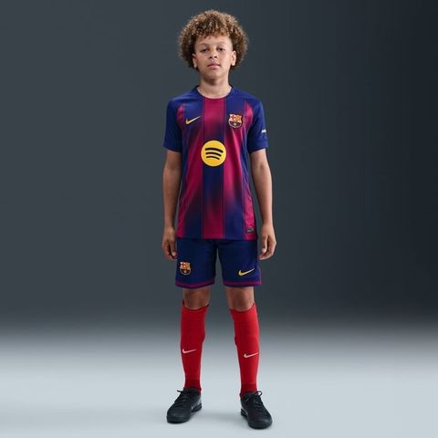 Nike - Áo Tay Ngắn Thể Thao Trẻ Em FC Barcelona Dri-FIT Stadium Home