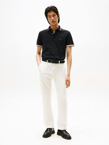 Tommy Hilfiger - Áo thun có cổ polo tay ngắn nam Cuff Interest Slim Fit Polo