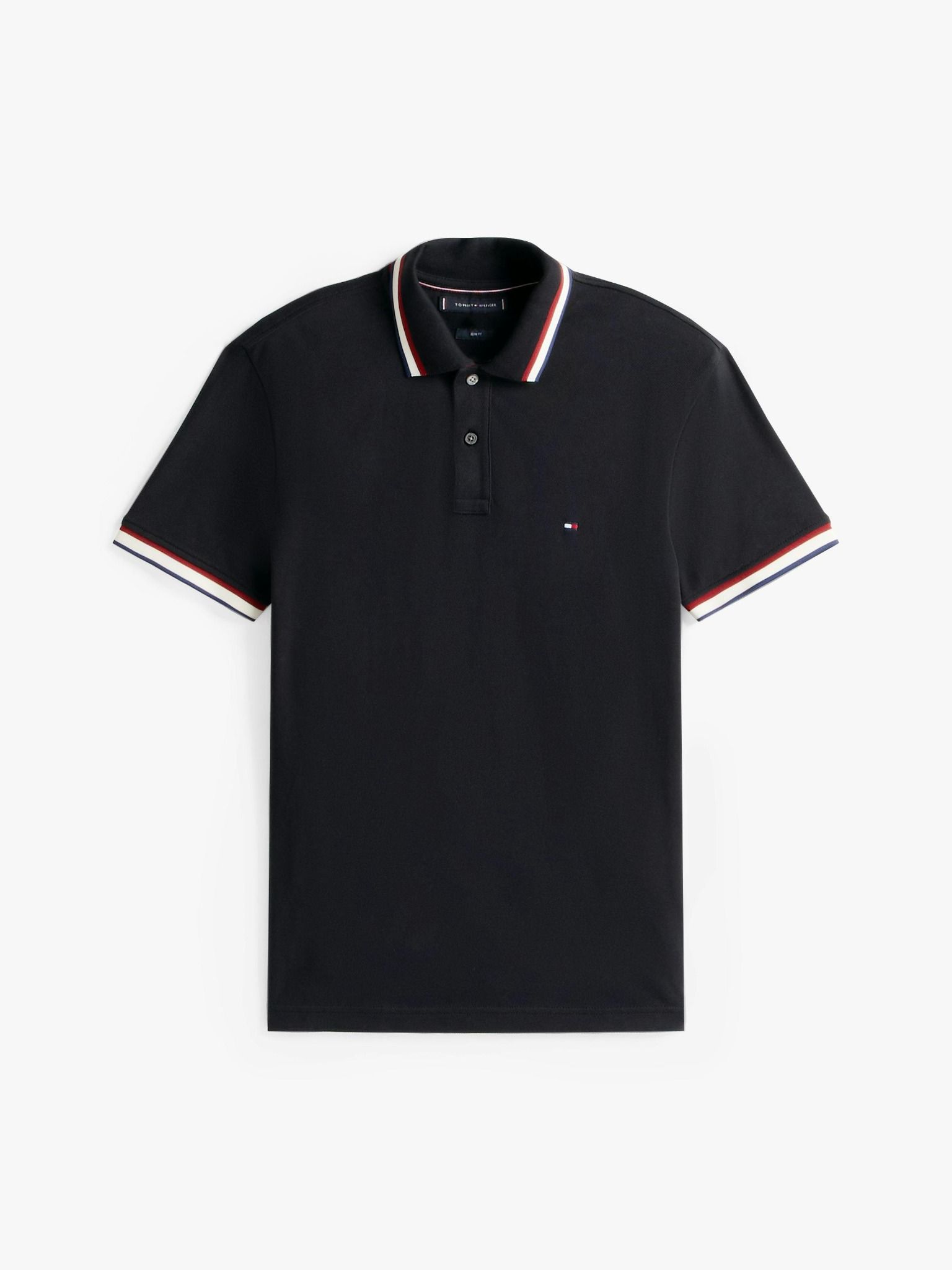 Tommy Hilfiger - Áo thun có cổ polo tay ngắn nam Cuff Interest Slim Fit Polo