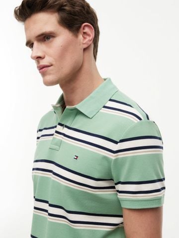 Tommy Hilfiger - Áo Thun Có Cổ Nam Varied Roadmap Stripe Regular Polo