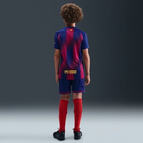 Nike - Áo Tay Ngắn Thể Thao Trẻ Em FC Barcelona Dri-FIT Stadium Home