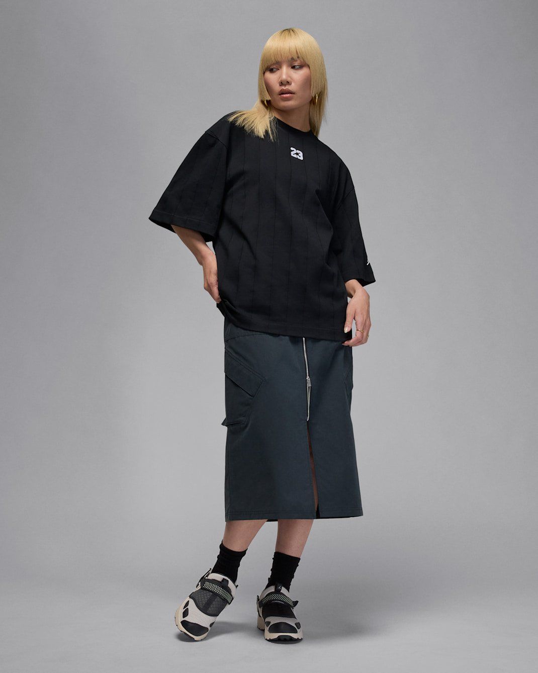 Nike - Áo tay dài thể thao Nữ Jordan Brooklyn Women's Loose-Fit Top