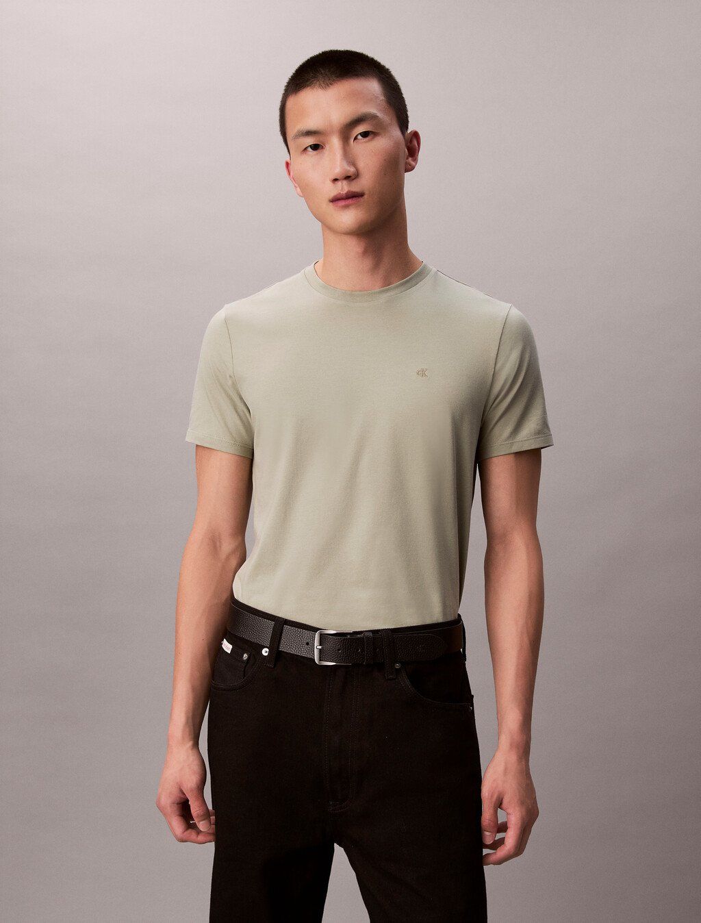 Calvin Klein - Áo thun thời trang nam Stretch Cotton Slim Tee