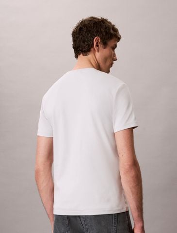 Calvin Klein - Áo Thun Tay Ngắn Nam Slim Sleek Double Knit Monogram Tee
