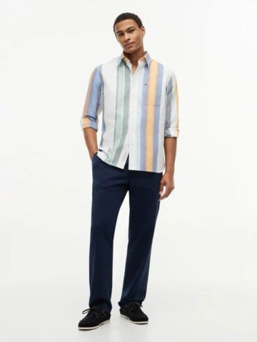 Tommy Hilfiger - Áo Sơ Mi Nam Tay Dài Oversized Heritage Oxford Multi Stripe - 2