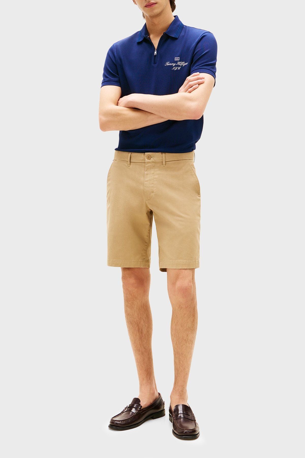 Tommy Hilfiger - Áo thun có cổ polo tay ngắn nam Sleek Stretch Cotton Pique Polo