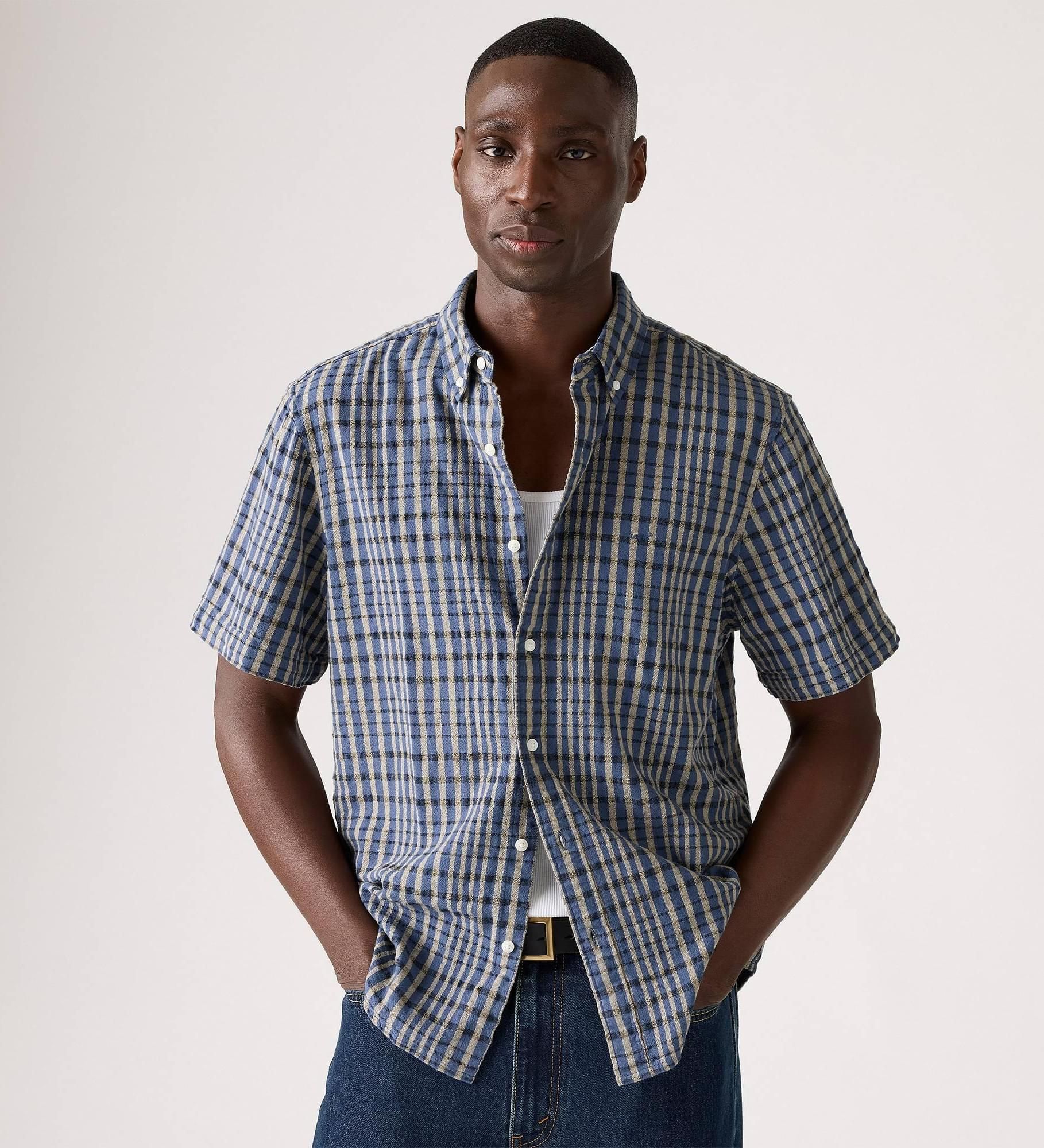 Levi's - Áo sơ mi tay ngắn nam Short Sleeve Authentic Button-Down Shirt