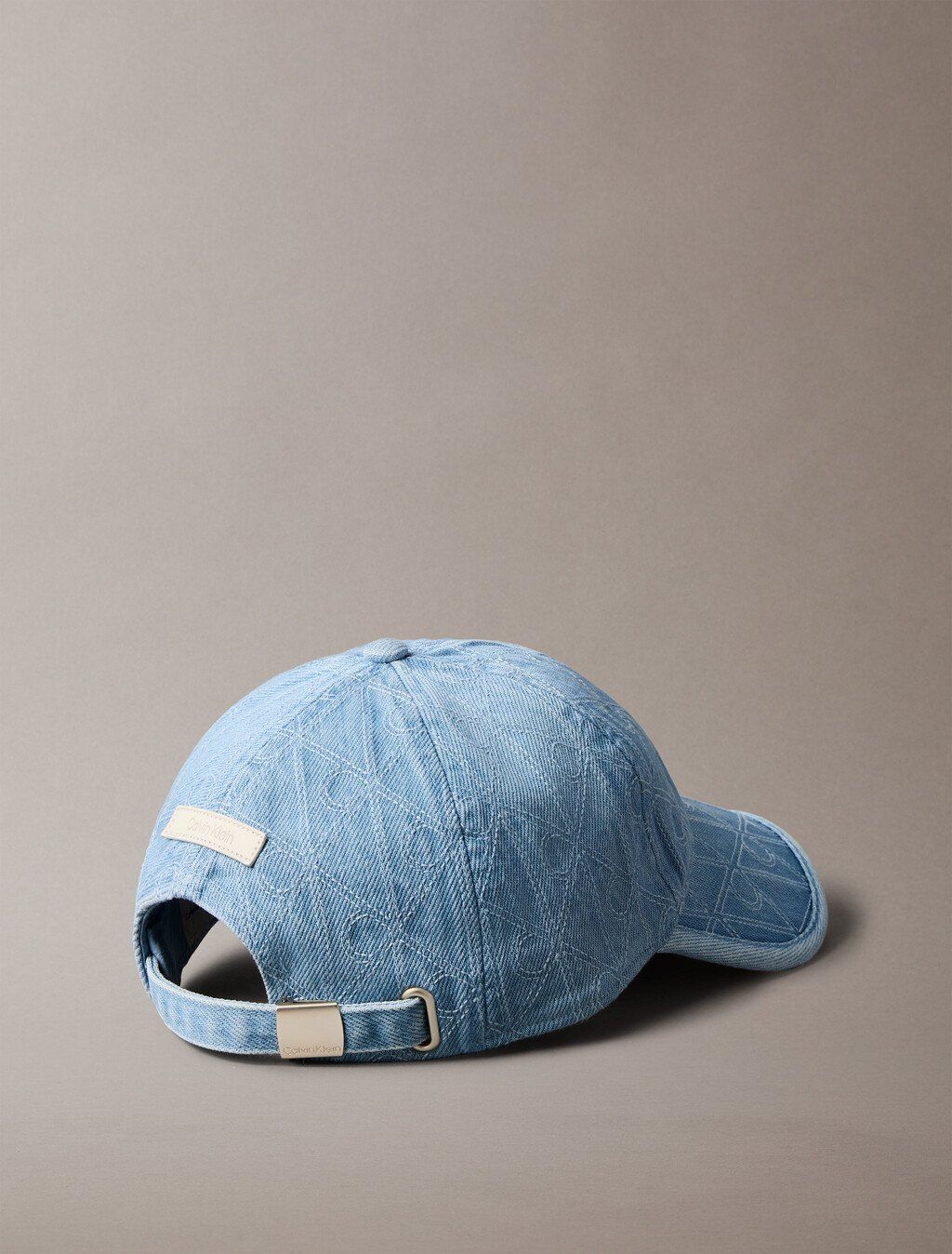 Calvin Klein - Nón nam Monogram Quilted Denim Baseball Cap