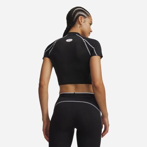 Under Armour - Áo Tập Luyện Tay Ngắn Nữ UA HeatGear® Neolast Crop Mock