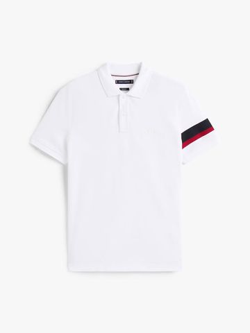 Tommy Hilfiger - Áo thun có cổ polo tay ngắn nam RWB Sleeve Tape Polo