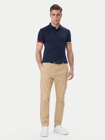 Tommy Hilfiger - Áo Thun Có Cổ Nam RWB Cuff Liquid Cotton Slim Polo