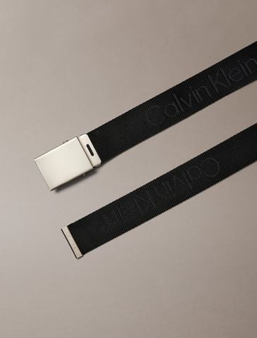 Calvin Klein - Thắt Lưng Nam Logo Jacquard Plaque Buckle Belt