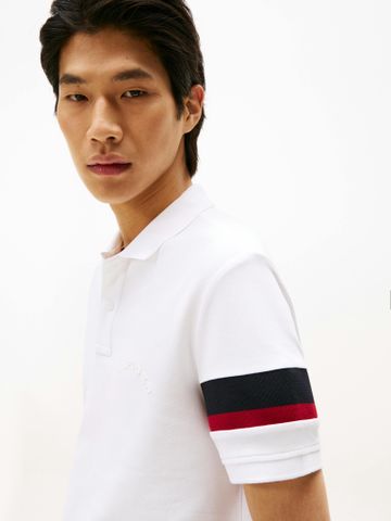Tommy Hilfiger - Áo thun có cổ polo tay ngắn nam RWB Sleeve Tape Polo